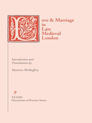 cover image of Love & Marriage in Late Medieval London